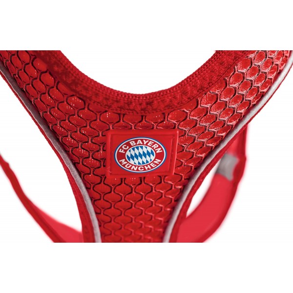 Hunter HILO COMFORT FC바이에른 뮌헨 독 안전 벨트, XXS-XS, 빨강 Harness 빨강 XXS-XS