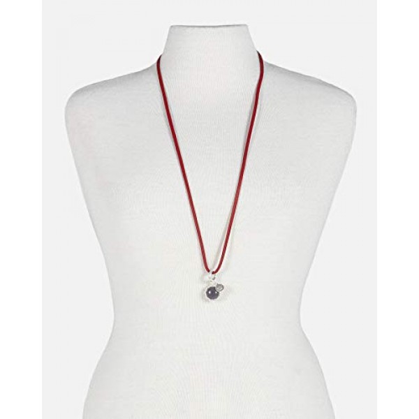 SENCE Copenhagen G791 여성용 산호 보헤미안 드림 랩 팔찌 진주 체인 가죽 체인 골드 랩 팔찌 – 6.5 cm