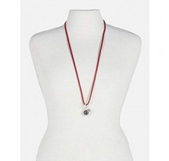 SENCE Copenhagen G791 여성용 산호 보헤미안 드림 랩 팔찌 진주 체인 가죽 체인 골드 랩 팔찌 – 6.5 cm