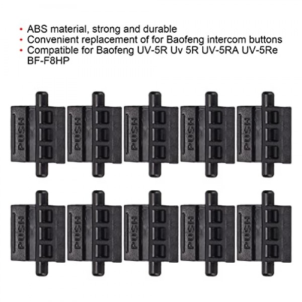 PUSOKEI 10pcs 워키 토키 푸시 버튼 배터리 잠금 장치 UV-5R Uv 5R UV-5RA UV-5RE BF-F8HP, 배터리 잠금 장치