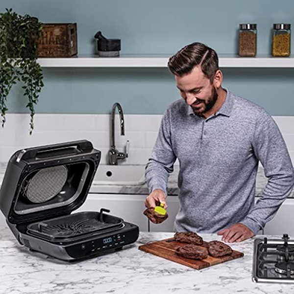 NINJA Foodi Max AG551EU 실내 그릴, 그레이/실버