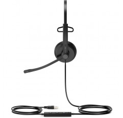 Yealink USB 헤드셋 UH34 모노 UC, 슈바르츠