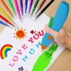 GOLSPARK 낙서 페인트 마커, 어린이를위한 스프레이 페인트 펜, 12 색 세척 가능 Wathercolour, 무선 전기 에어 브러시 분무기 DIY 공예품 미술 용품 ​​만들기