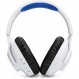 JBL Quantum 910P 오버이어 게이밍 헤드폰 - Playstation 및 기타 콘솔용 - 헤드 트래킹 기능, ANC 및 39시간의 배터리 수명 포함 - 화이트