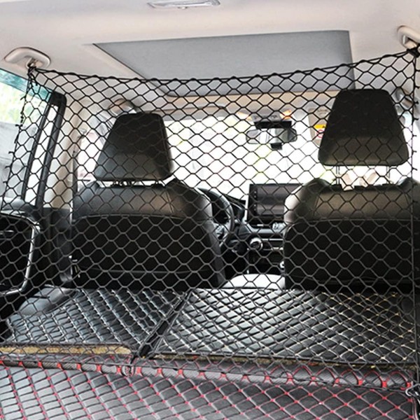 DELITLS Dog Car Net Barrier, 애완 동물 보호를 위한 조정 가능한 자동 격리 장벽 트렁크 그물, 자동차용 범용, 그림과 같이 어린이 및 애완 동물과 함께 안전한 운전을 위한 