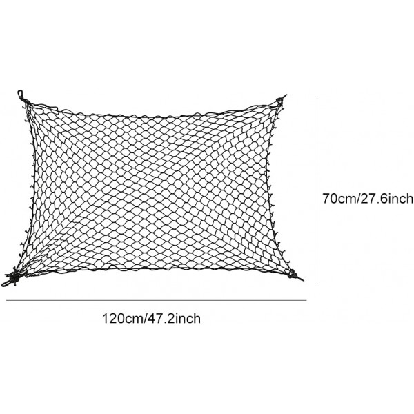 DELITLS Dog Car Net Barrier, 애완 동물 보호를 위한 조정 가능한 자동 격리 장벽 트렁크 그물, 자동차용 범용, 그림과 같이 어린이 및 애완 동물과 함께 안전한 운전을 위한 