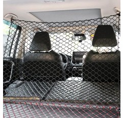 DELITLS Dog Car Net Barrier, 애완 동물 보호를 위한 조정 가능한 자동 격리 장벽 트렁크 그물, 자동차용 범용, 그림과 같이 어린이 및 애완 동물과 함께 안전한 운전을 위한 