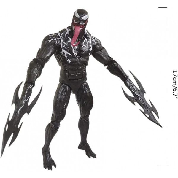 Dachan 액션 영화 pvc 그림 관절 움직일 수있는 인형 독 장난감 7 ''collectible model 그림 장난감 선물 케이크 탑 장식