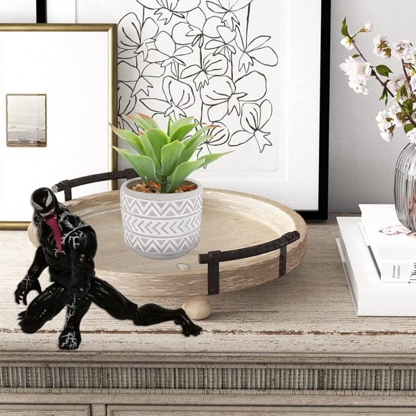 Dachan 액션 영화 pvc 그림 관절 움직일 수있는 인형 독 장난감 7 ''collectible model 그림 장난감 선물 케이크 탑 장식