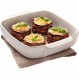 Pyrex 8013109 시그니처 스퀘어 세라믹 오븐 접시 22 x 22 cm 화이트 스퀘어 22 x 22 cm 화이트