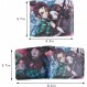애니메이션 지갑 Demon Slayer,Demon Slayer 지갑,Demon Slayer 지갑,Kimetsu no Yaiba PU 가죽 지갑,어린이 지갑 소년,청소년,어린이 생일 선물