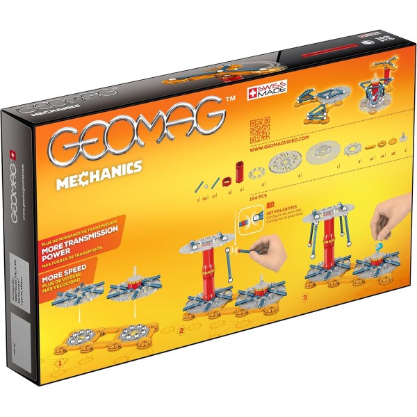 Geomag Mechanics 726, 103개 - 기계 구성 세트
