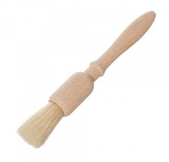 처리되지 않은 너도밤나무 손잡이가 있는 Redecker 천연 돼지 강모 페이스트리 브러시, 시침질, 글레이징 및 달걀물 도포에 적합, 7-1/4인치, 독일산