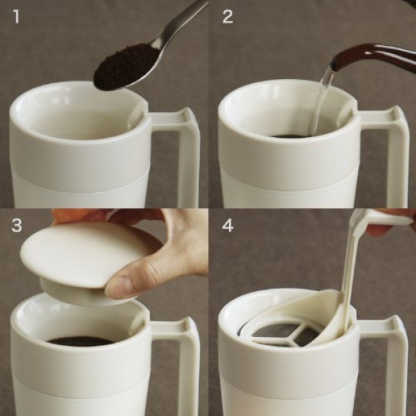 Kinto 22752 CAFEPRESS 머그, 9.2 fl oz (260 ml), 아이보리