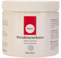 Rayher Hobby 38070000 구조 눈, 미세, 캔 472ml, 아크릴 기반 장식 눈 페이스트, 생생한 눈 효과를 위한 흰색 아크릴 페이스트 472ml(1팩)