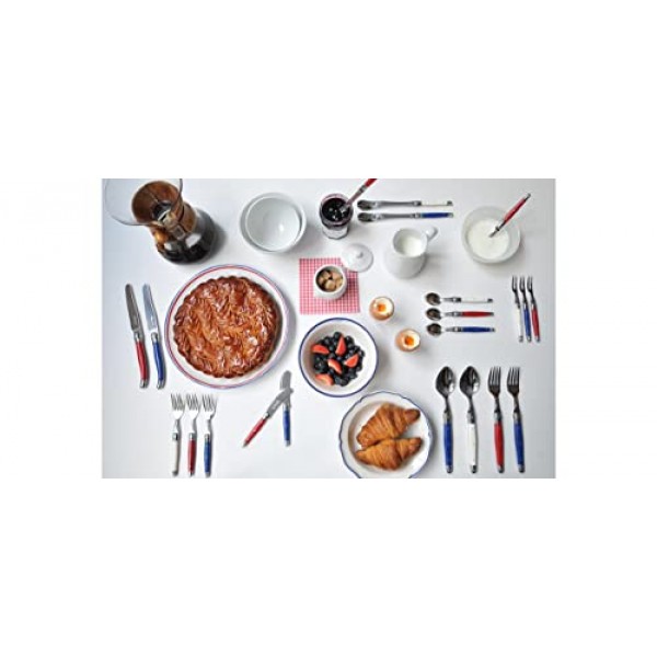 Jean Dubost Laguiole 빵 치즈 버터 나이프 스프레더 스테인레스 스틸 블레이드, 미니, 레드