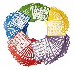 Yuanhe 100 빙고 게임 카드, 빙고 세트, 어린이 파티 종이 카드 게임, 학교 교실 가족 모임 활동, 카지노 여행