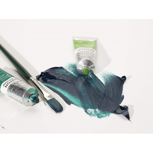 Winsor & Newton 1414696 Winton, 고품격 오일 컬러 - 37ml 튜브의 균일한 점도, 내광성, 높은 불투명도, 풍부한 컬러 피그먼트 - Viridian shade Viridian shade Winton 오일 컬러 - 37ml 튜브