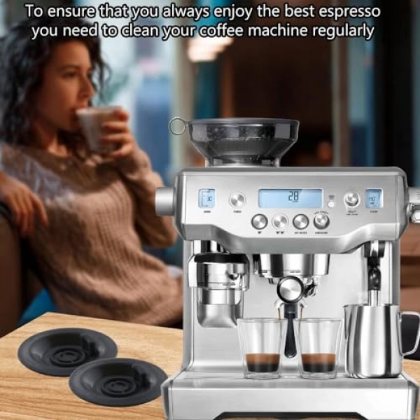 일부 Breville 에스프레소 머신용 Kailaren 에스프레소 클리닝 디스크 블라인드 인서트 - Breville 부품 BES980XL/ BES990/ BES900XL/ BES920XL과 비교 가능한 에스프레소 메이커용 58mm 