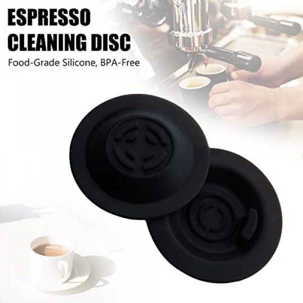 일부 Breville 에스프레소 머신용 Kailaren 에스프레소 클리닝 디스크 블라인드 인서트 - Breville 부품 BES980XL/ BES990/ BES900XL/ BES920XL과 비교 가능한 에스프레소 메이커용 58mm 