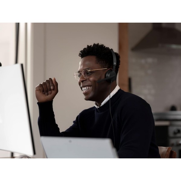 Microsoft 모던 USB 헤드셋, 블랙, 유니버설 싱글