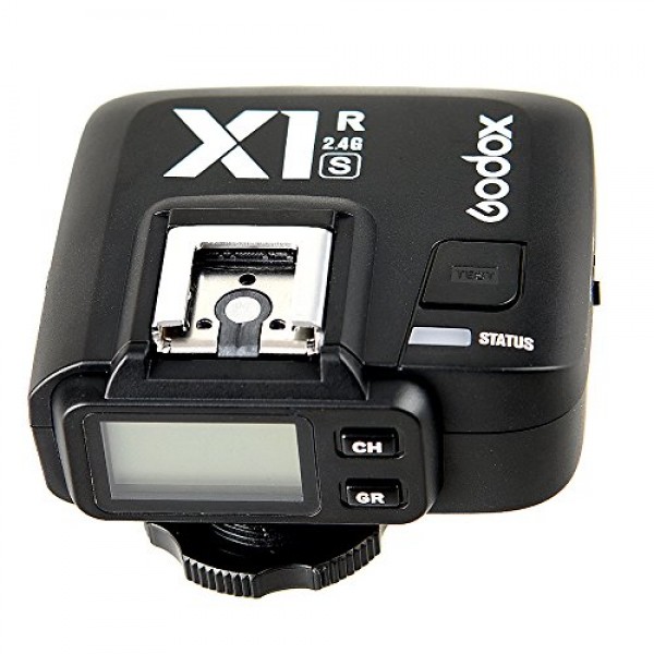 Godox X1R-S 2.4G TTL 고속 동기화 무선 원격 플래시 수신기 CONXTRUE USB LED(X1R-S 수신기)가 장착된 소니 카메라와 호환 가능