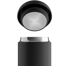 진정한 맛 세라믹 코팅이 적용된 Fellow Carter Everywhere 진공 단열 머그, 매트 블랙, 12온스 12온스 매트 블랙