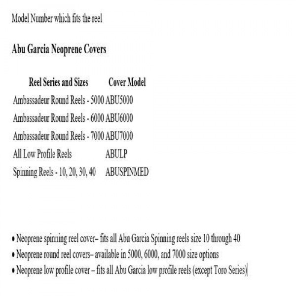 Berkley Revo Shop 네오프렌 커버 - 로우 프로파일