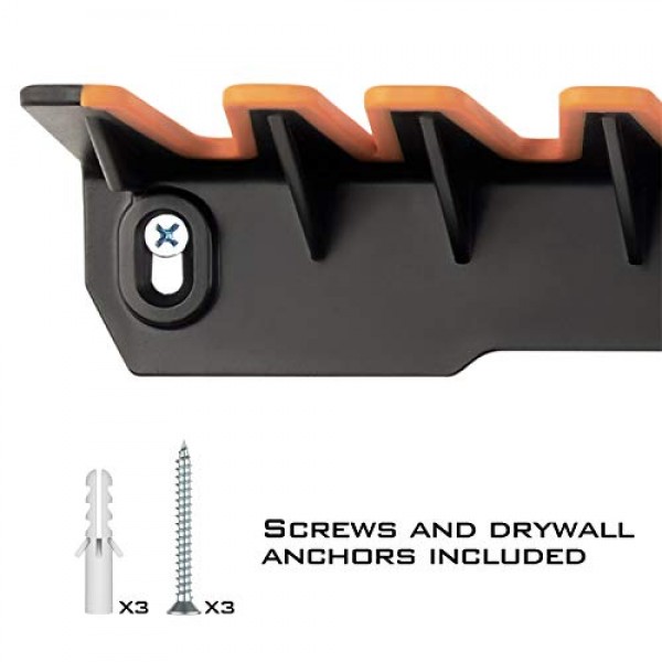 KastKing 특허받은 V15 수직 낚싯대 홀더 – 벽걸이형 낚싯대 랙, 17.25인치 크기의 낚싯대 15개 또는 낚싯대 콤보 보관, 훌륭한 낚싯대 홀더 및 랙