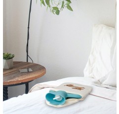 Mr. & Mrs. Panda 탕파 개 닥스훈트 해피 - 기프트, 곡물베개, 개모티프, 닥스훈트, 어린이 탕파, 도그맘, 개, 화이트 폴리에스터