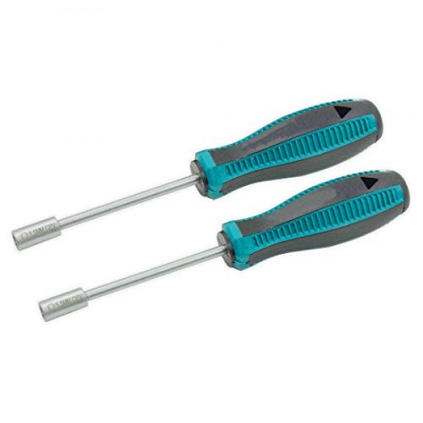 Rannb 5.5mm 육각 너트 드라이버 소켓 드라이버 육각 너트 키 렌치 드라이버 - 2개 팩