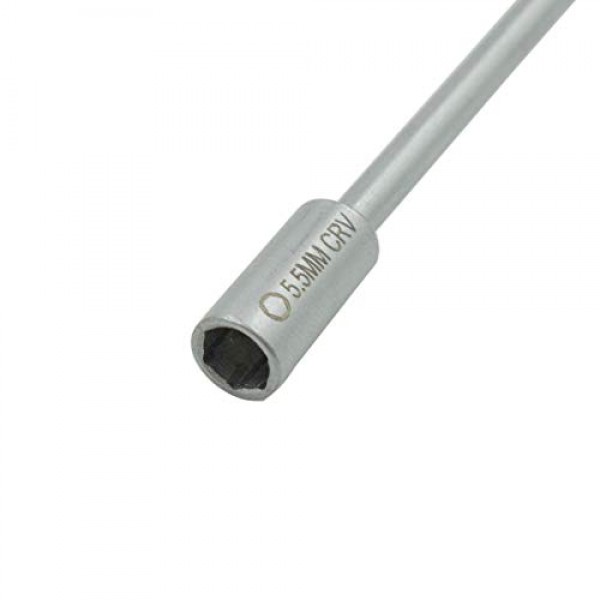 Rannb 5.5mm 육각 너트 드라이버 소켓 드라이버 육각 너트 키 렌치 드라이버 - 2개 팩