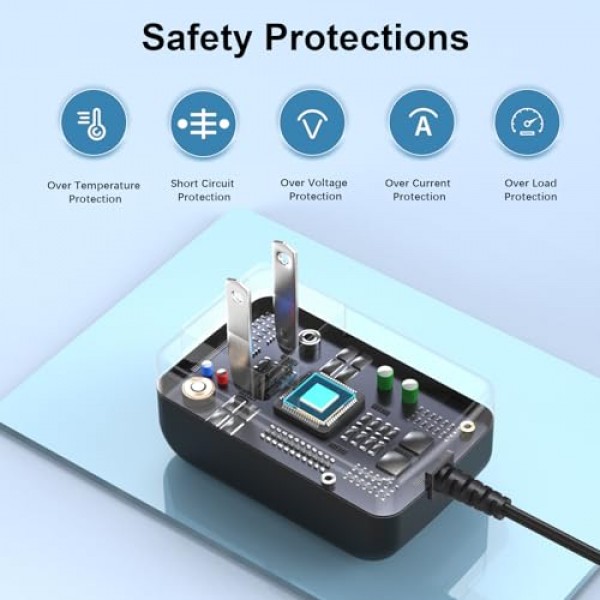 WAHL 트리머 9880L, 9865, 9854l, 9860, 9876용 전원 코드 그루머 클리퍼 충전기 UL 등록 4V AC 어댑터 9880-100 WAHL 무선 면도기 면도기 호환 4.2V에 적합