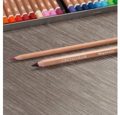 Cretacolor 메가컬러 색연필 | 아티스트 펜 ​​| 넓은 면적을 위한 초대형 두께(24 STK) 24개입(1팩)