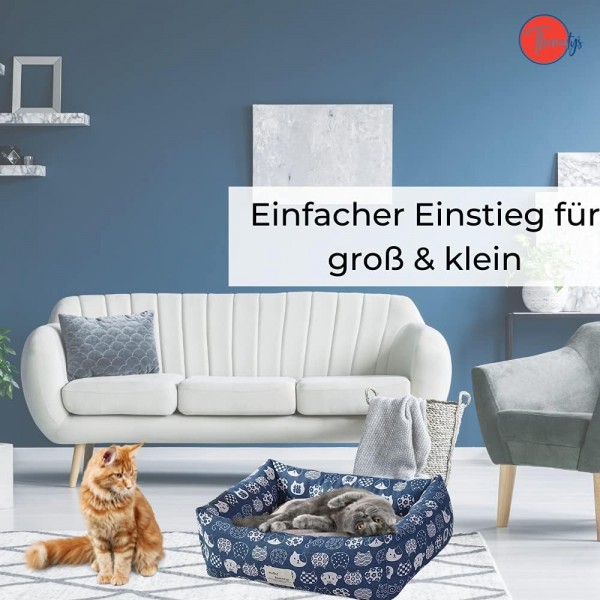 thematys 푹신한 강아지 침대 크고 작은 강아지 - 고양이 침대 빨 & 긁힘 방지 (S, 스타일 7) S 스타일 7