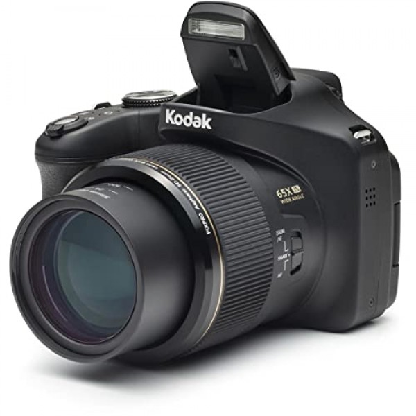 Kodak PIXPRO Astro Zoom AZ652-BK 20MP 디지털 카메라, 65X 광학 줌 및 3인치 LCD(검은색)