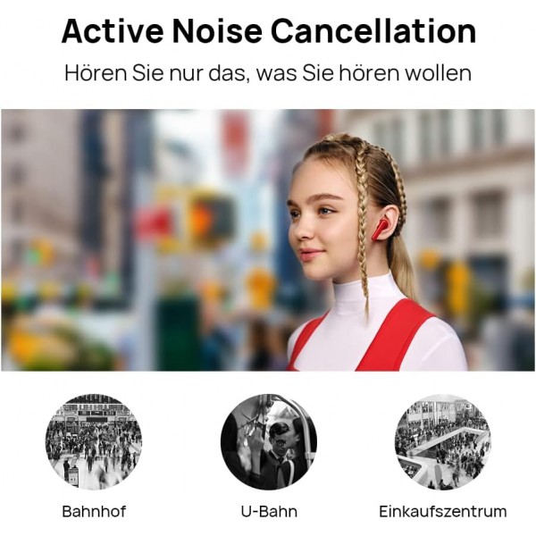HUAWEI FreeBuds 4i 무선 인이어 블루투스 헤드폰 액티브 노이즈 캔슬링, 고속 충전, 긴 배터리 수명, 실버 프로스트, 30개월까지 보증 연장, 원 사이즈