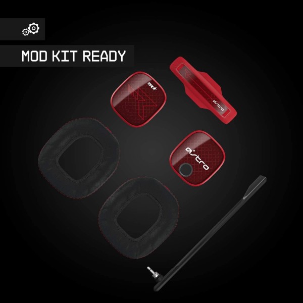 ASTRO Gaming A40 TR 유선 게임용 헤드셋 MixAmp Pro TR ASTRO Audio V2 Dolby Audio 교환 가능 마이크 Xbox X|S, Xbox One, PC, Mac용 게임/음성 밸런스 컨트롤 - 블랙/레드 Xbox | PC A40