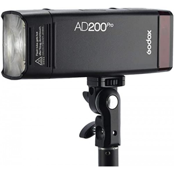 Godox AD200 Pro Godox AD200Pro 소니 카메라용 Godox 플래시, TTL 2.4G HSS 1/8000s, 2900mAh 배터리(XPro-S 플래시 트리거 포함), 500회 최대 전력 플래시, 0.01-1.8s 재활용, 베어 벌브/스피드