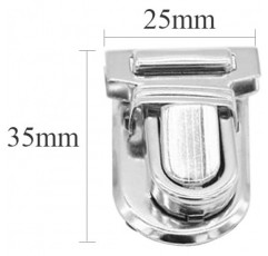 Csirnto 가방 패스너 18 세트 가방 잠금 패스너 가방 금속 가방 패스너 지갑 푸시 잠금 지갑 키 잠금 패스너 잠금 가방 DIY, 3 색