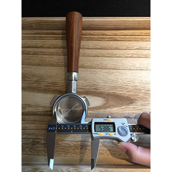 54mm 필터 바구니 스테인레스 스틸 포터 필터 바구니 에스프레소 핸들 바구니 Breville Portafilter BES870XL,BES860XL,BES840XL,더블 컵 커피 필터 바구니 교체와 호환 가능