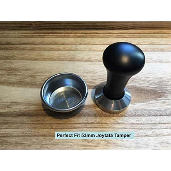 54mm 필터 바구니 스테인레스 스틸 포터 필터 바구니 에스프레소 핸들 바구니 Breville Portafilter BES870XL,BES860XL,BES840XL,더블 컵 커피 필터 바구니 교체와 호환 가능