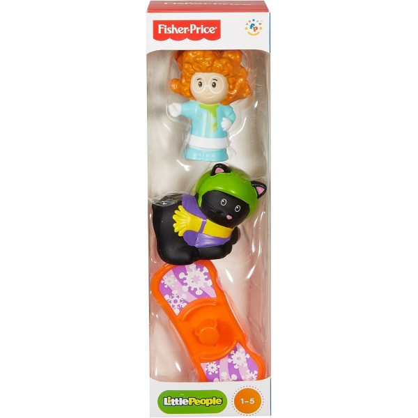 Fisher-Price – P8716 – 튜브 피규어 리틀 피플 – 스케이트보드