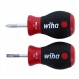 Wiha 31190 5/32 x 1인치 및 스터비 십자 드라이버 세트 #1 x 1인치, SoftFinish 핸들 포함 스터비 일자 드라이버 세트
