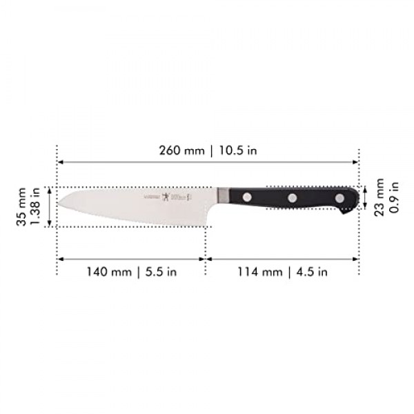 HENCKELS CLASSIC 크리스토퍼 킴볼 에디션 5.5인치 톱니 모양의 준비용 칼, 100년 이상의 숙련된 기술을 바탕으로 제작된 독일 기술, 스테인리스 스틸