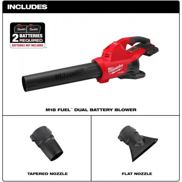 Milwaukee 2824-20 M18 Fuel™ 이중 배터리 송풍기