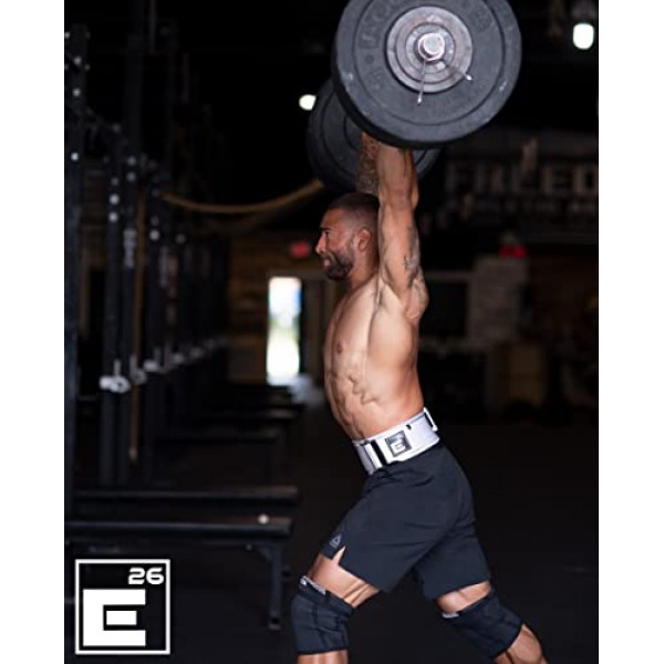 자동 잠금 역도 벨트 - 심각한 기능성 피트니스, 역도 및 올림픽 역도 선수를 위한 프리미엄 역도 벨트 - 남성 및 여성을 위한 리프팅 지원 - 데드리프트 훈련 벨트