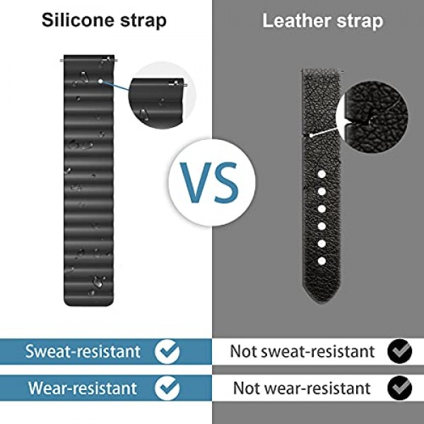 마그네틱 시계 밴드, 실리콘 시계 스트랩 20mm 22mm 스마트워치 밴드, 퀵 릴리스 손목 밴드 조정 가능한 마그네틱 클로저 여성 남성 시계 벨트 Galaxy Gear S2 S3 GT2 Fenix ​​5
