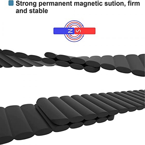 마그네틱 시계 밴드, 실리콘 시계 스트랩 20mm 22mm 스마트워치 밴드, 퀵 릴리스 손목 밴드 조정 가능한 마그네틱 클로저 여성 남성 시계 벨트 Galaxy Gear S2 S3 GT2 Fenix ​​5