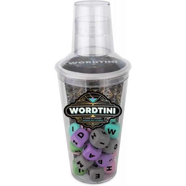 Wordtini, 성인용 파티 게임: 단어 만들기 마티니 흔들기 게임 - 자신만의 NSFW 수준 선택 - 직장, 대학 파티, 바 및 게임의 밤에 적합